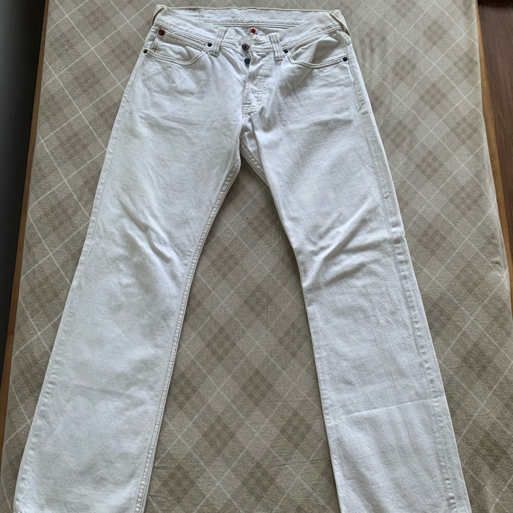 Evisu x Puma White Jeans